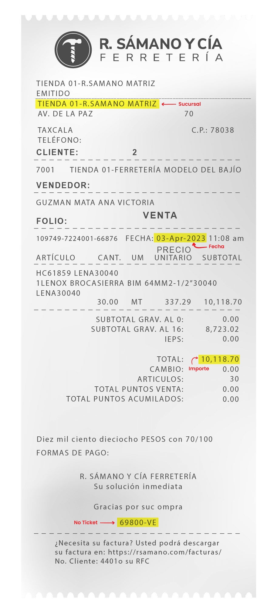 Guía de Facturación